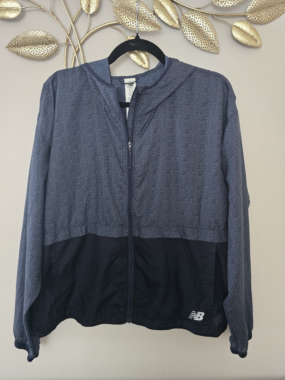 New Balance Women's Navy Impact Run Light Pack Jacket Size Xl